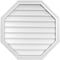 Ekena Millwork Octagonal Surface Mount PVC Gable Vent w/ 2"W x 2"P Brickmould Sill Frame, 30"W x 30"H GVPOC30X3003SN - alternate 1